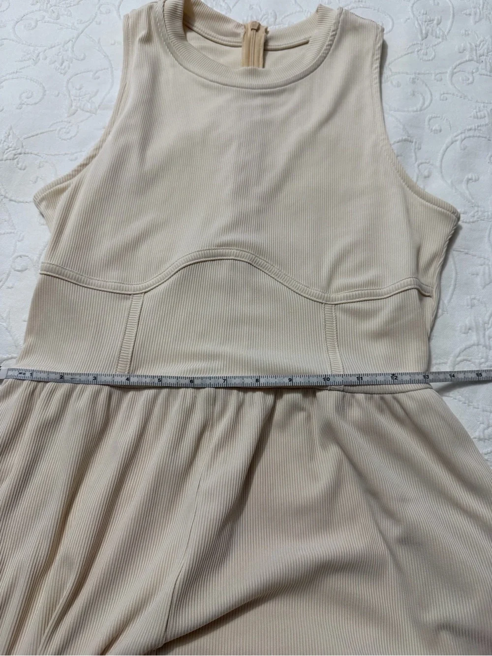 Cider Ivory Sleeveless Wide-Leg Jumpsuit - Picture 11 of 13